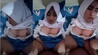 POV Ngentot Pelajar SM4 Hijab Toge Video by Indo18